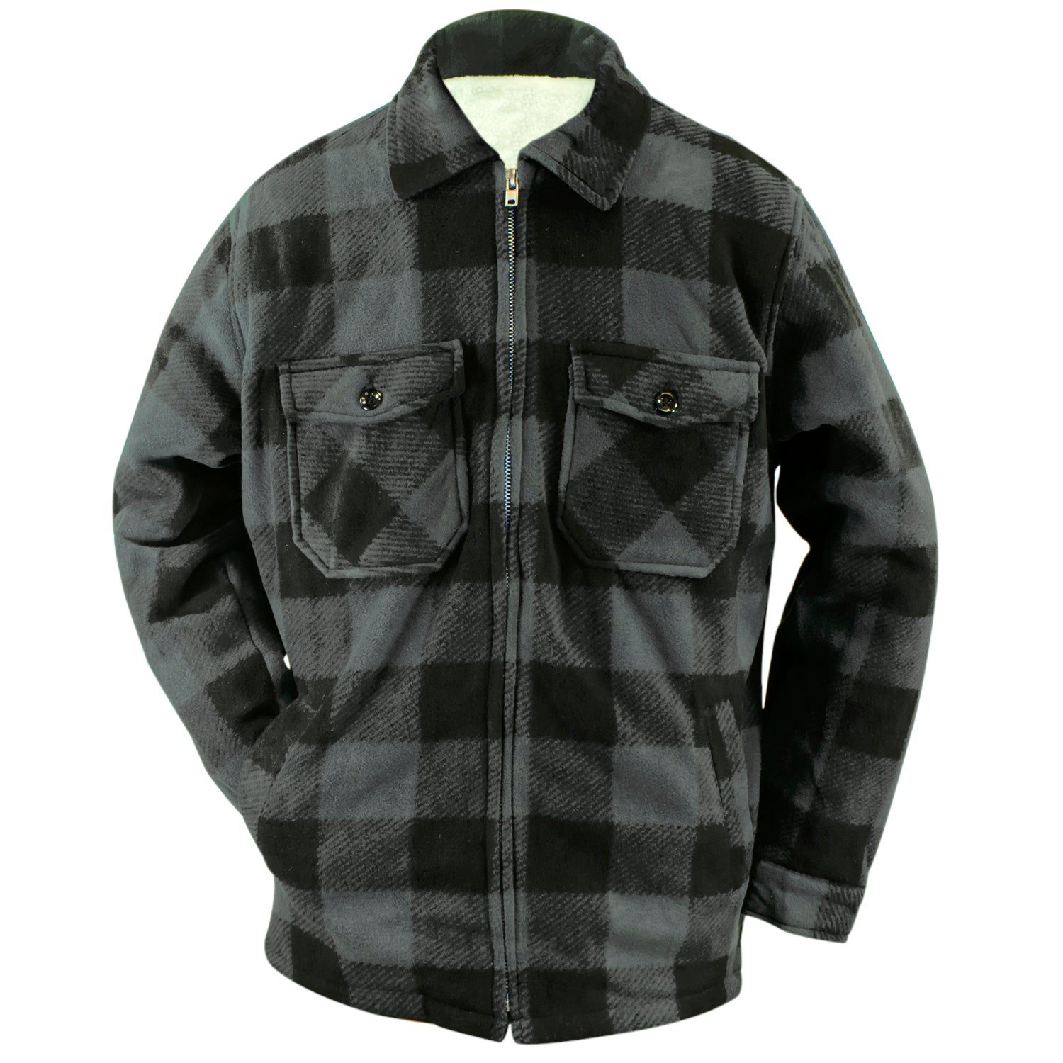 Maxxsel Men's Buffalo Plaid Fleece Lined Jacket M9109 – Good's