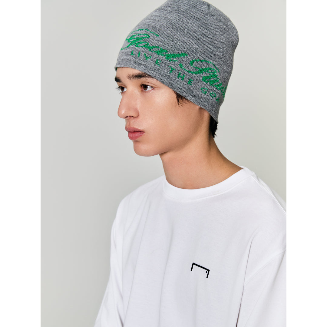 ゴールスタジオ エッセンシャル ジャカード ビーニー メランジ グレー