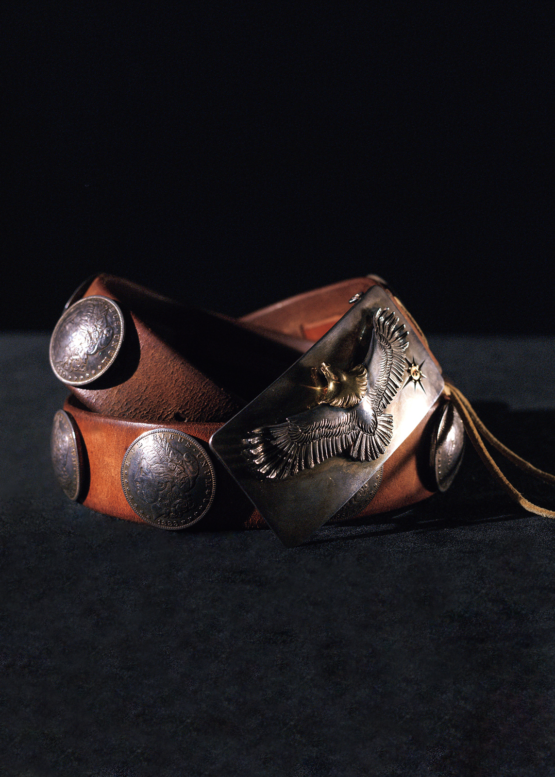 ゴローズ、希少なアンティークコインを用いた、コンチョベルト | GOETHE