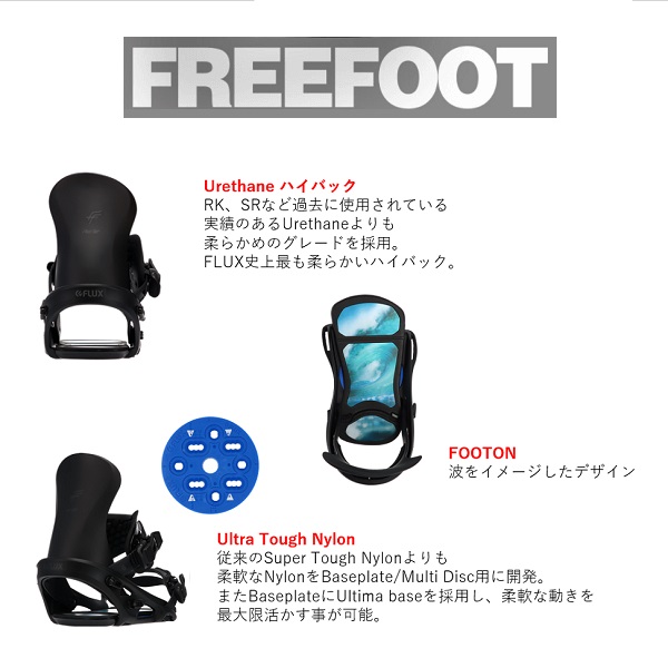 ☆21-22 FLUX BINDING 限定モデル “FREE FOOT (FF) “☆ - スノーボード