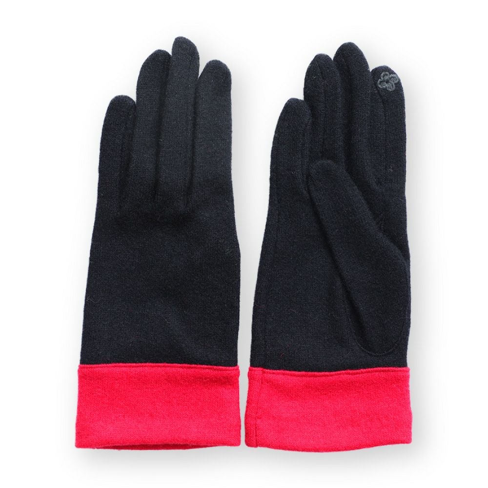 日本製 スマホ対応 ラムウール混 レディース ジャージ手袋詳細
