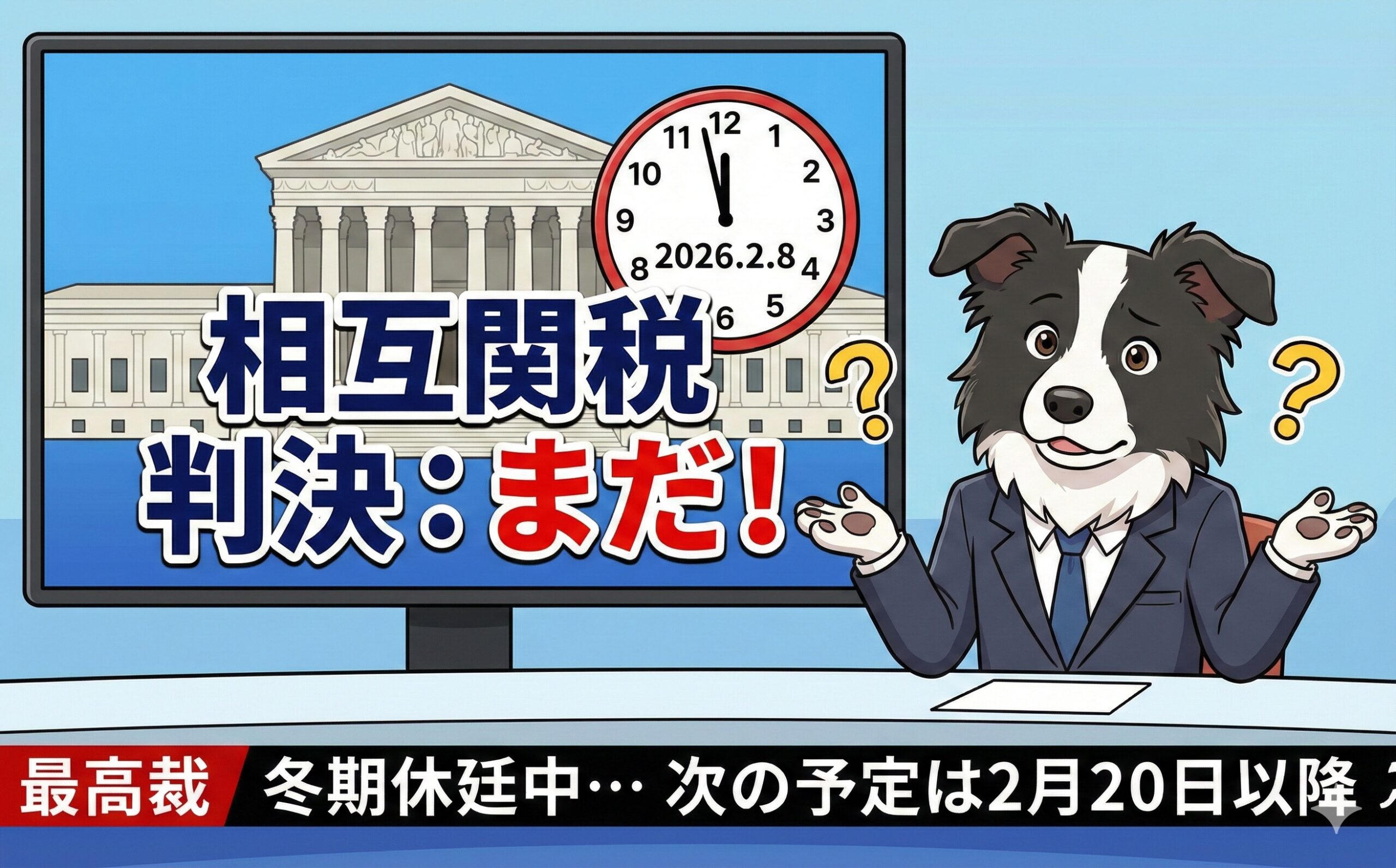 2026年2月8日（日）現在の「相互関税（Reciprocal Tariffs）」に関する