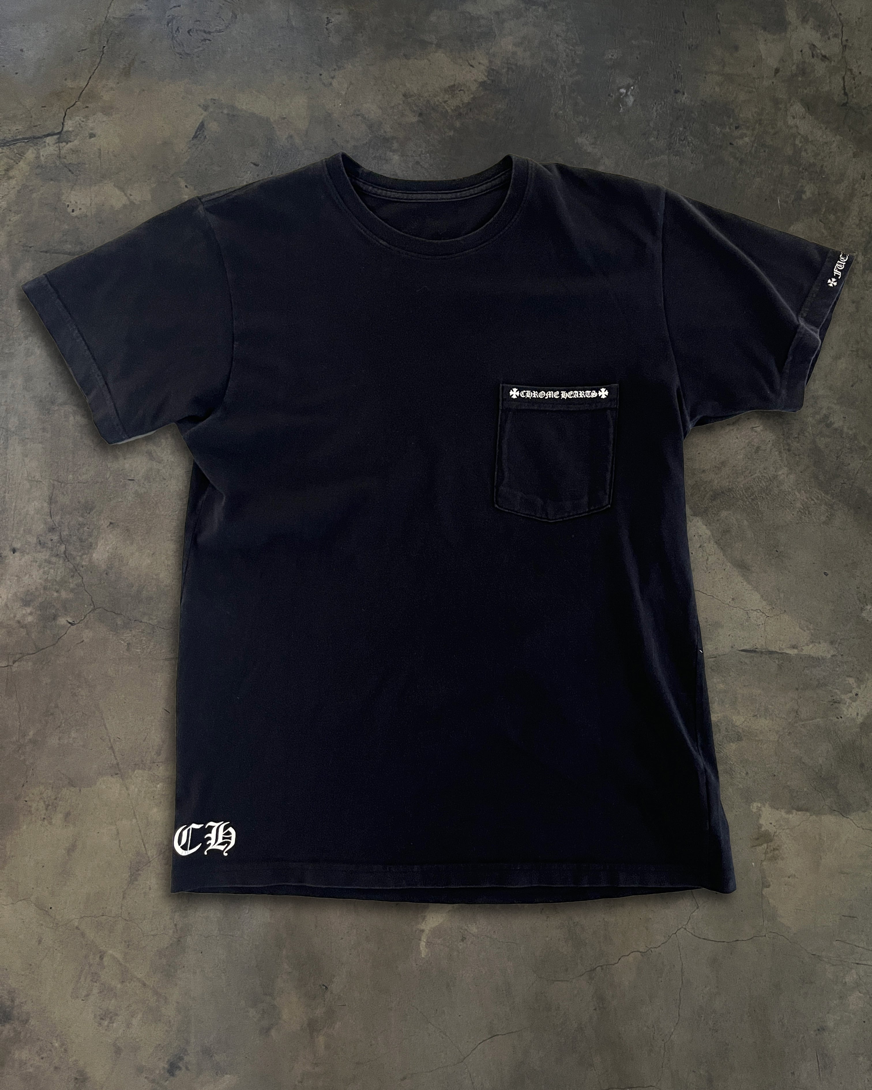 VINTAGE CHROME HEARTS HOLLYWOOD FUCK YOU TEE – glam archive