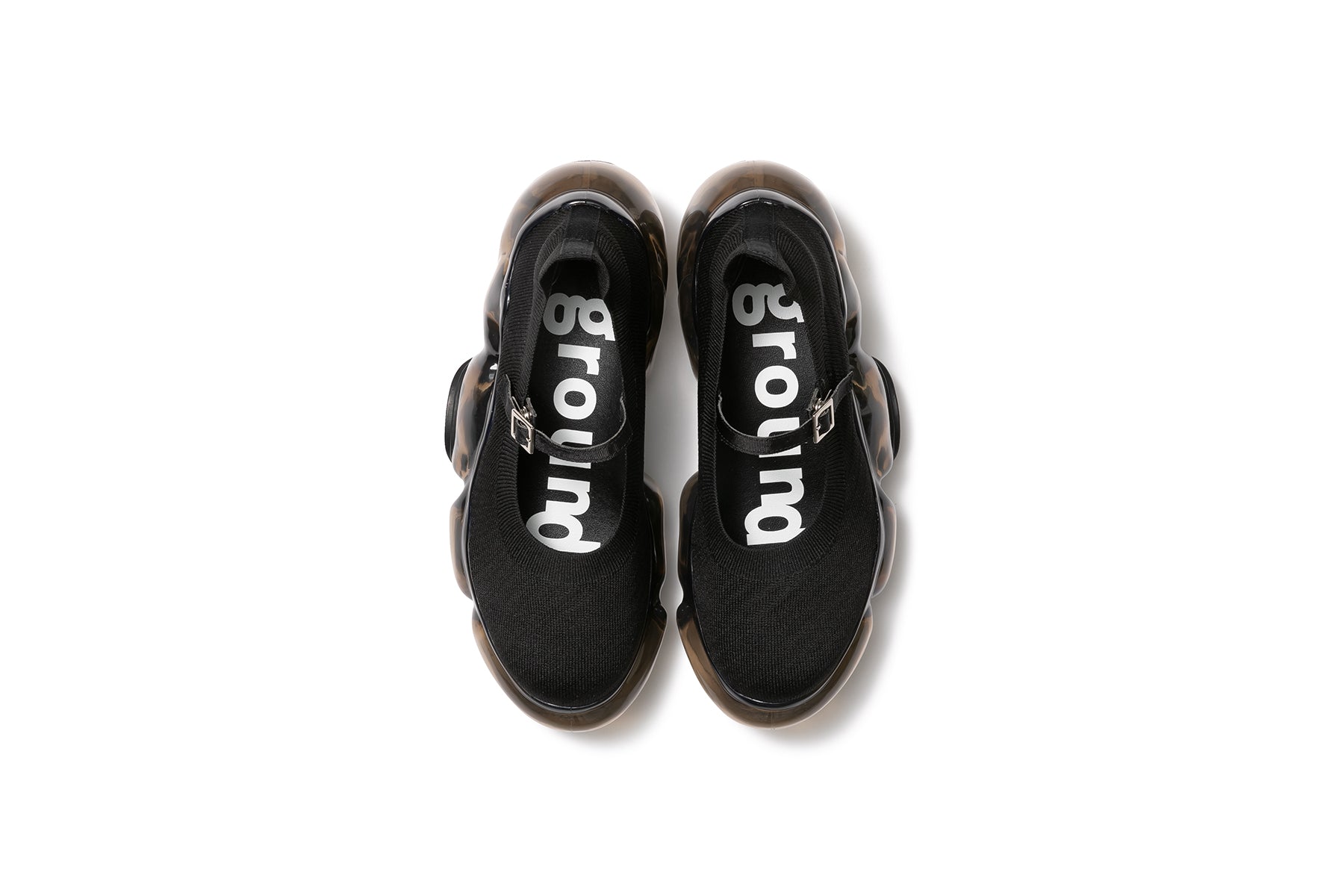 MOOPIE KNIT PUMPS - BLACK / BLACK (ムーピー ニットパンプス