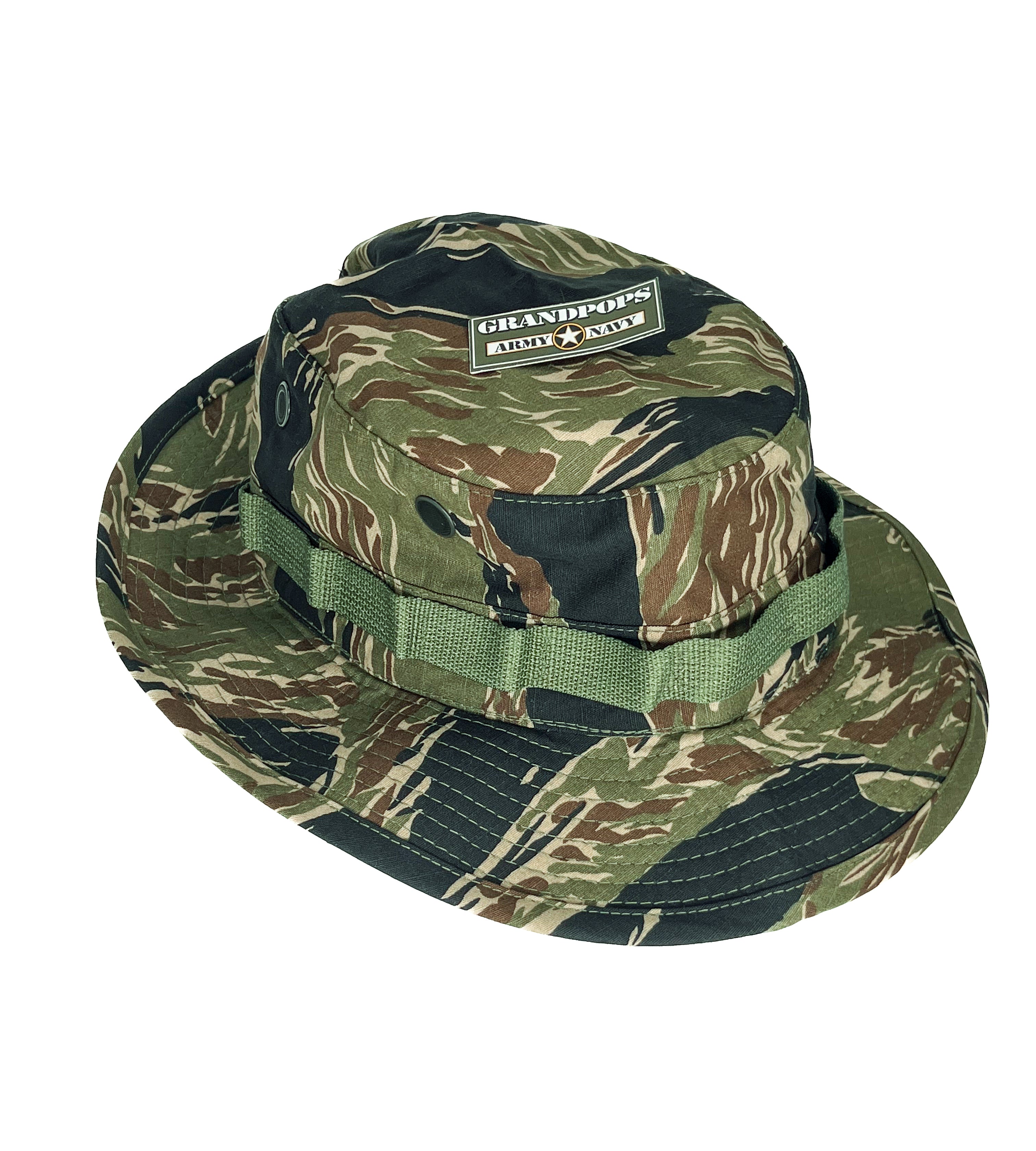 Vietnam Tiger Stripe Jungle Hat Rip-Stop Made In USA