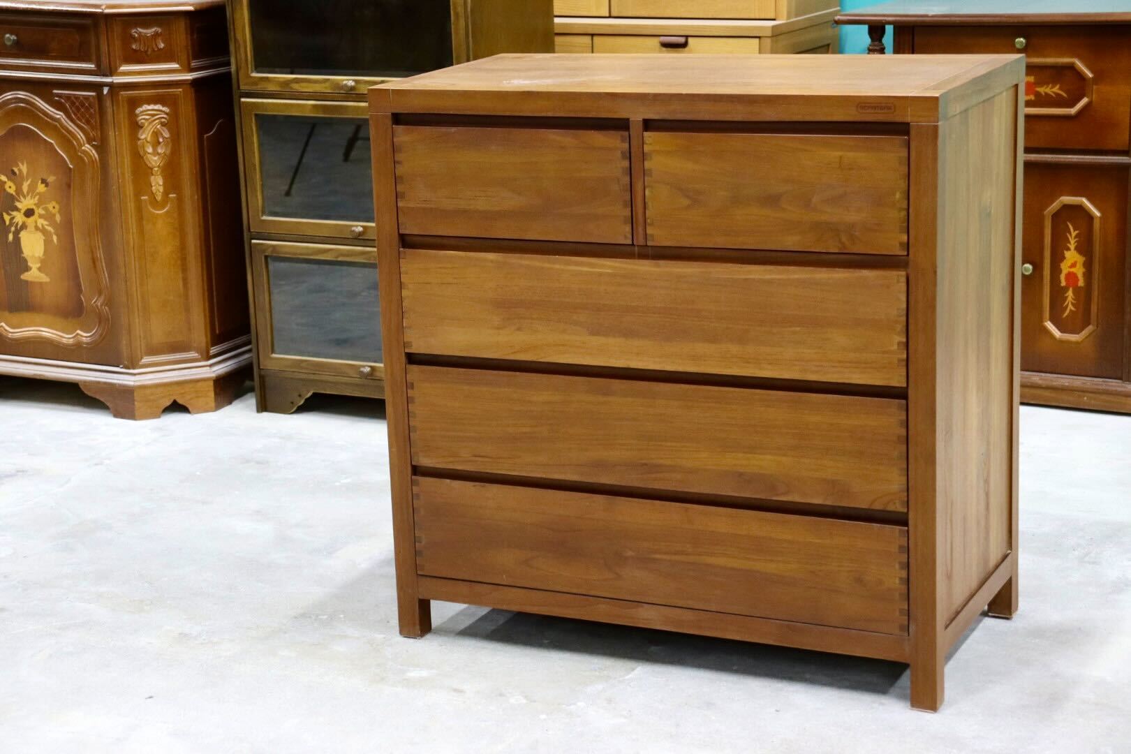 GMHK455○SCANTEAK / スキャンティーク FISKE フィスク 4段チェスト