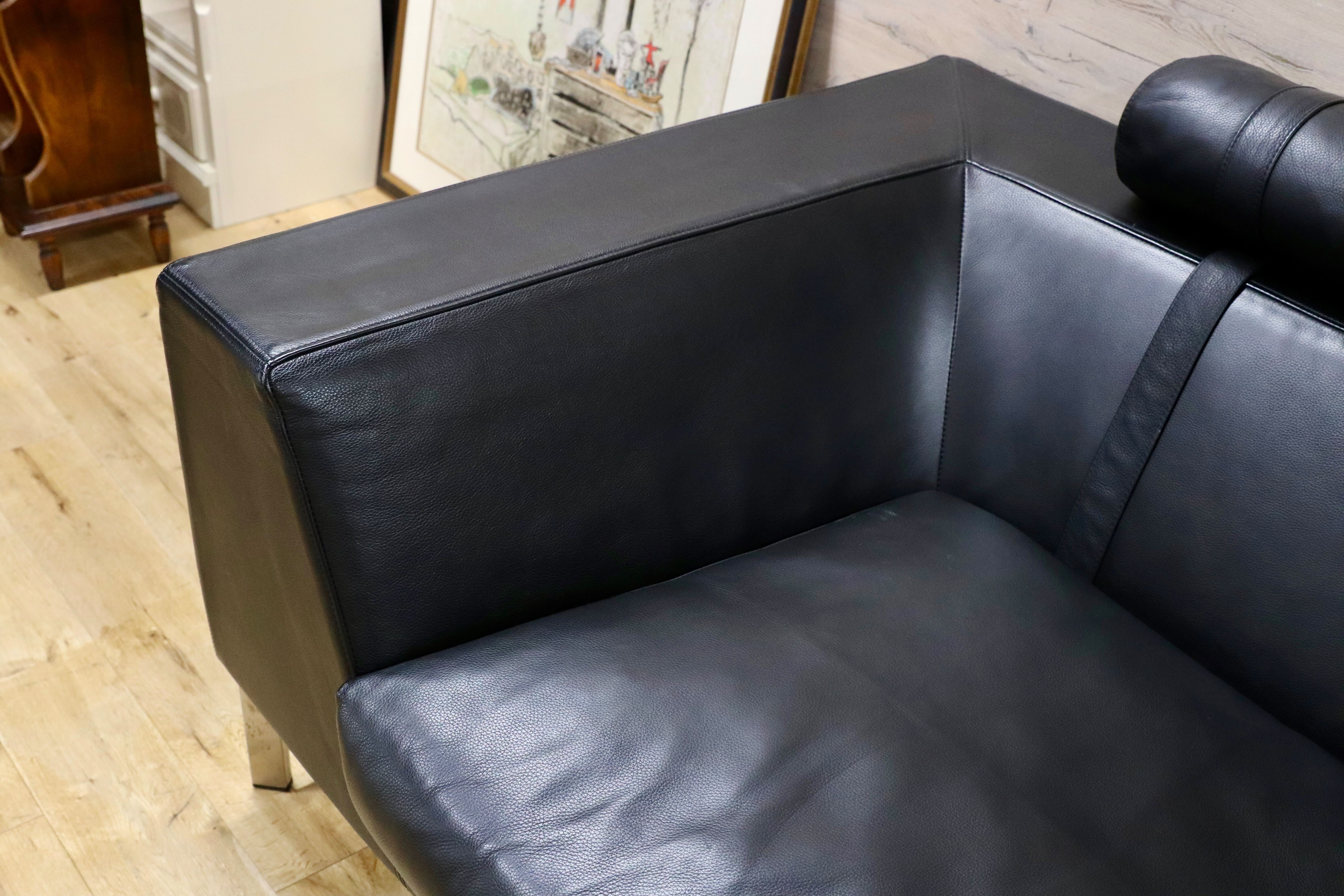 GMHH62○eilersen / アイラーセン ORION SOFA オリオンソファ 黒総革 3