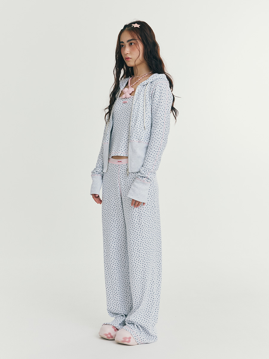 フラワーパンツ（ブルーグレー） | minjiena | HANA(ハナ)