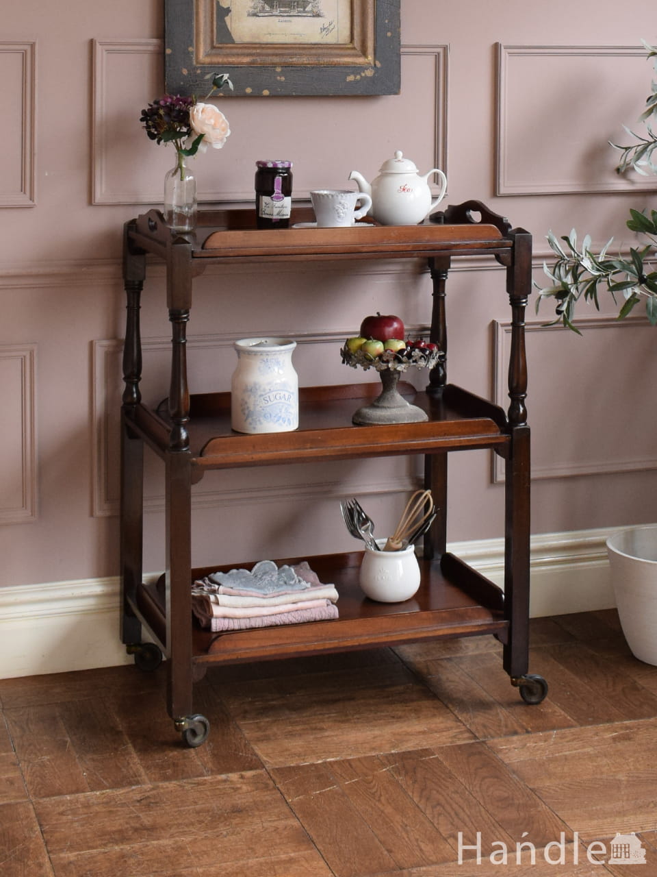 アンティーク トロリー （ワゴン）(d-634)｜アンティーク家具