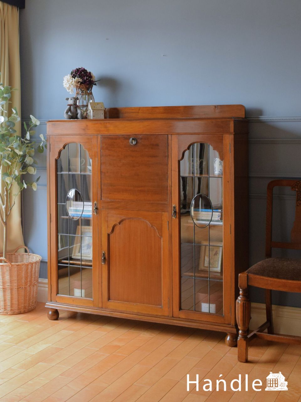 本棚とビューローがセットになったサイドバイサイド、英国の