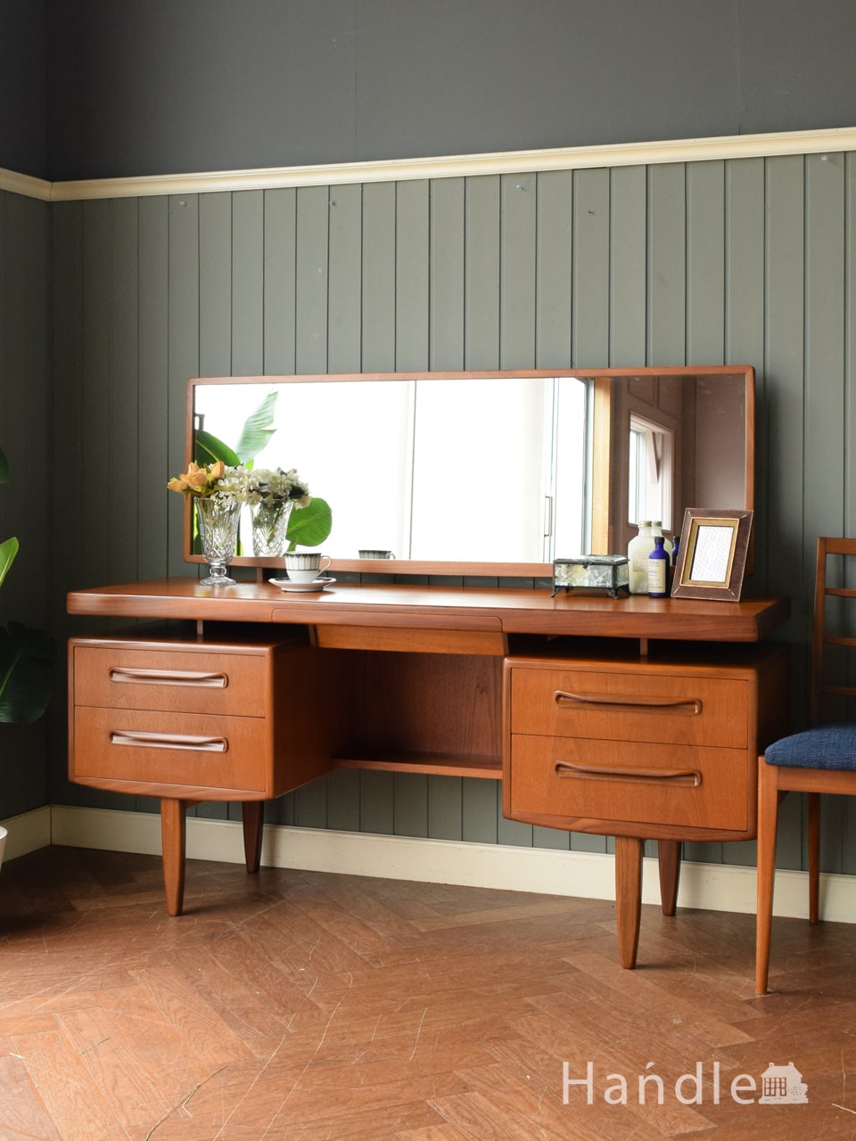 1940年代のアンティーク 三面鏡ドレッサー(q-288-f)｜アンティーク家具