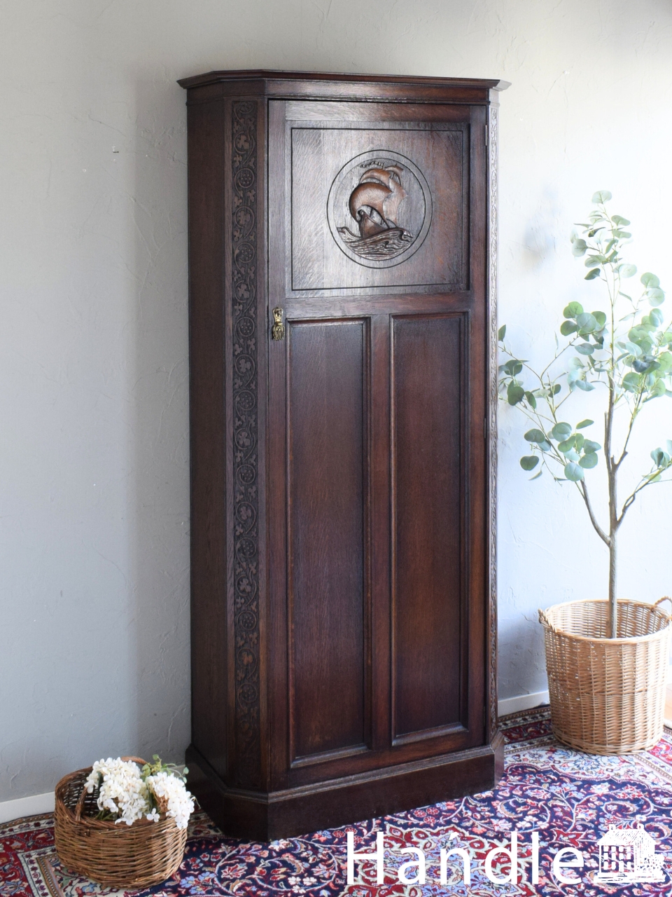 1930年代のアンティーク ワードローブ(j-456-f)｜アンティーク家具