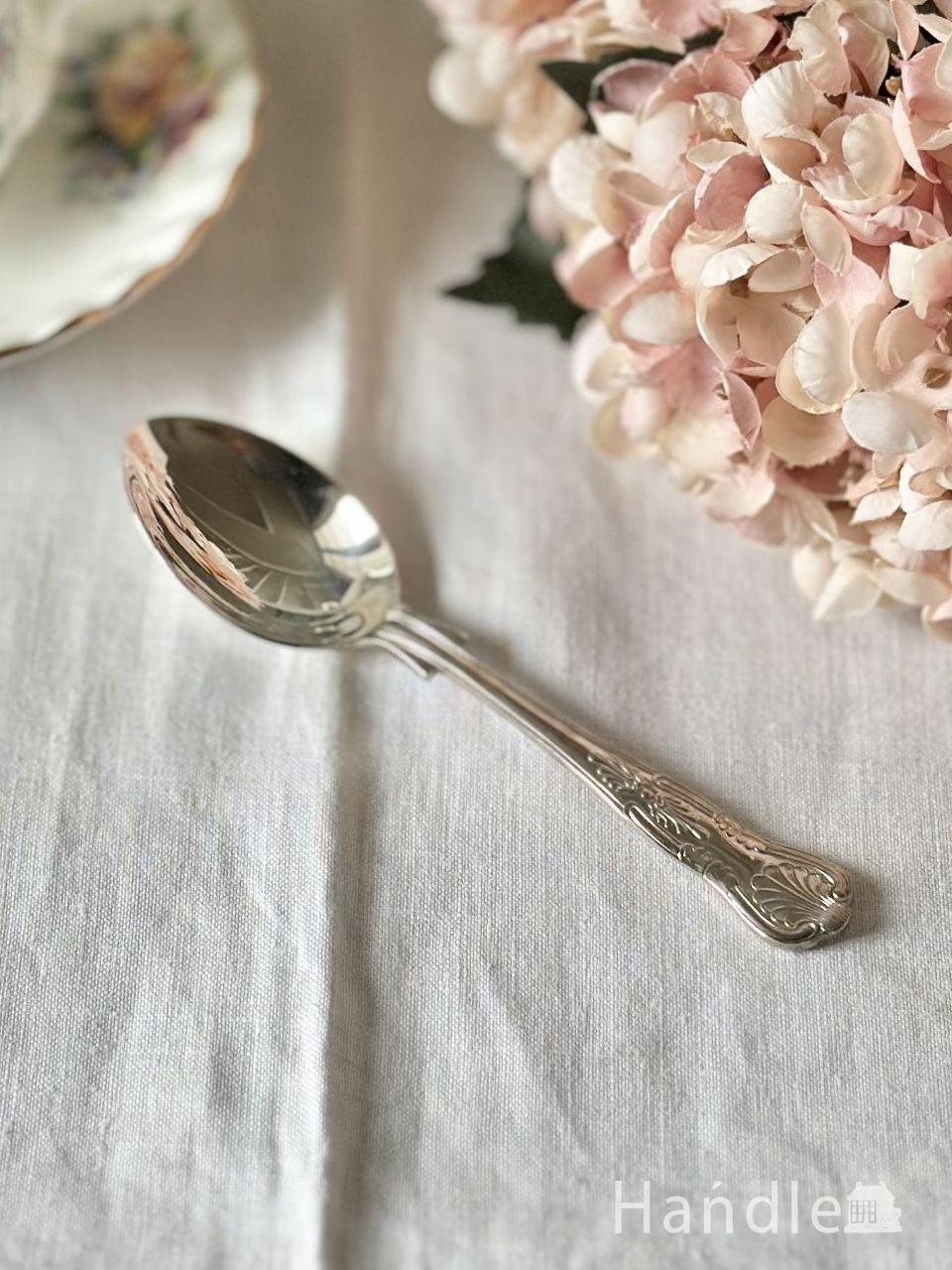 イギリスアンティーク 純銀製ティースプーンセット 1968年