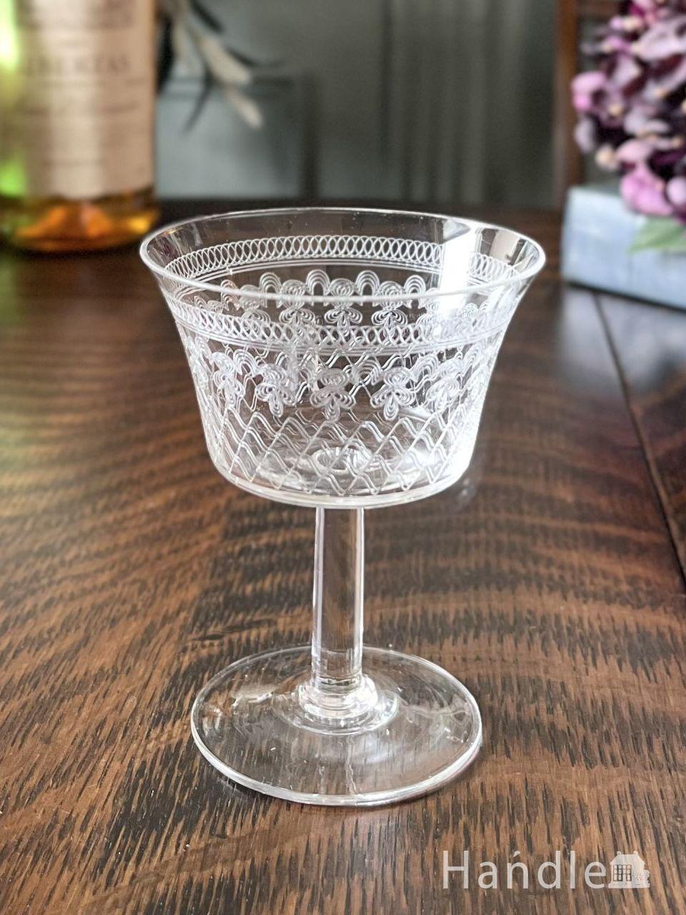 英国アンティークのシルバープレートの食器、おしゃれなワイングラス(k