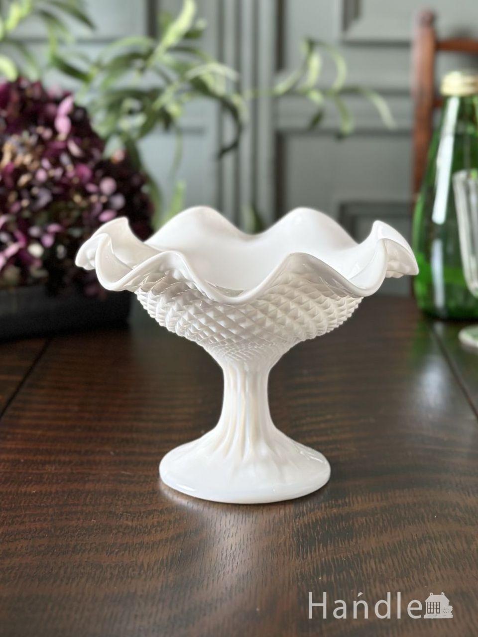 アンティークのガラス食器、ヴァルサンランベールのガラスのコンポート