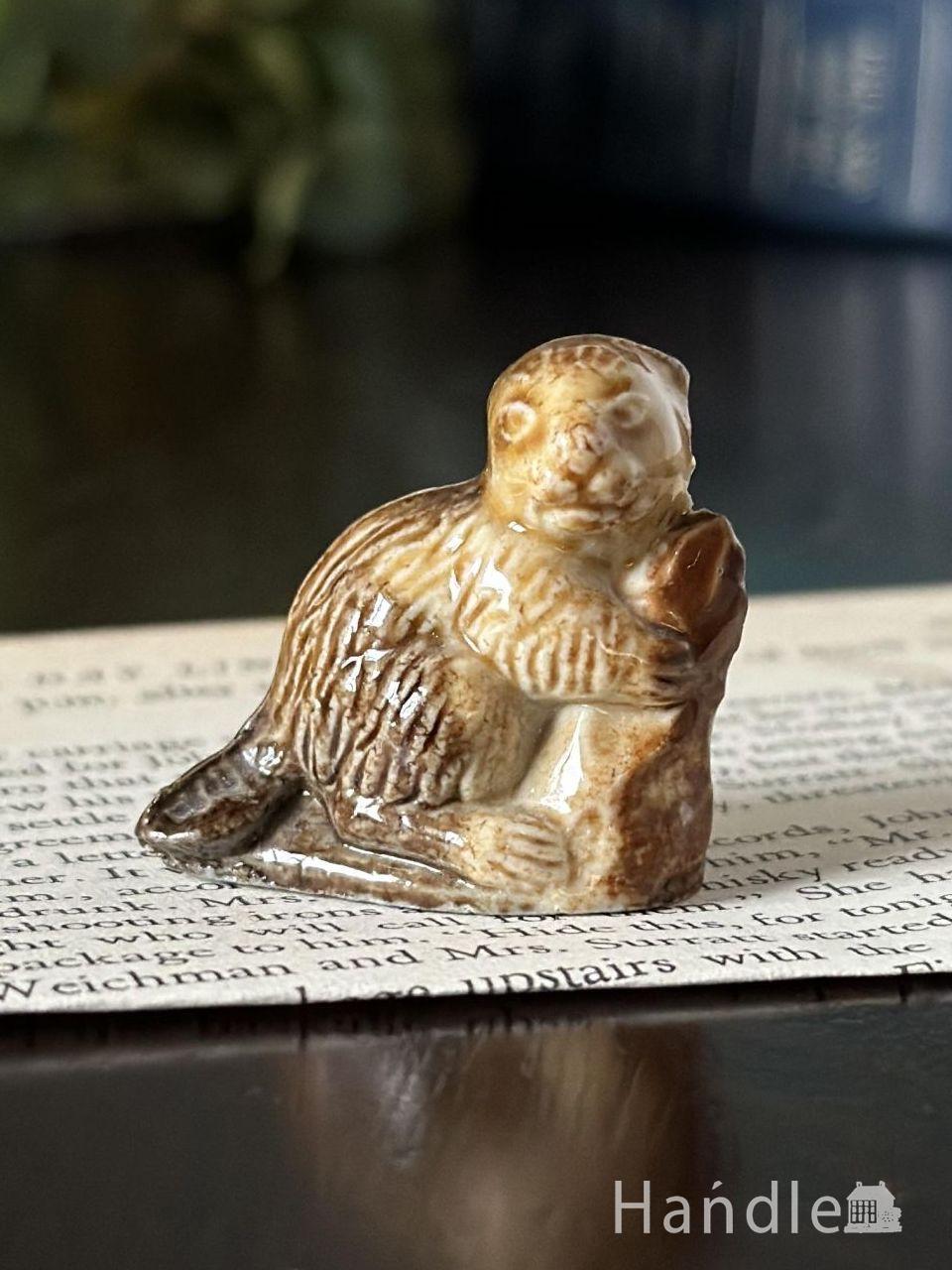 イギリスから届いたWADE社のフィギュア、Whimsiesのビーバー(d-1887-z