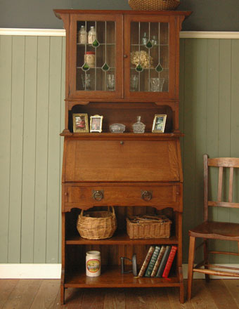 アンティーク ビューロー ブックケース(j-78)｜アンティーク家具