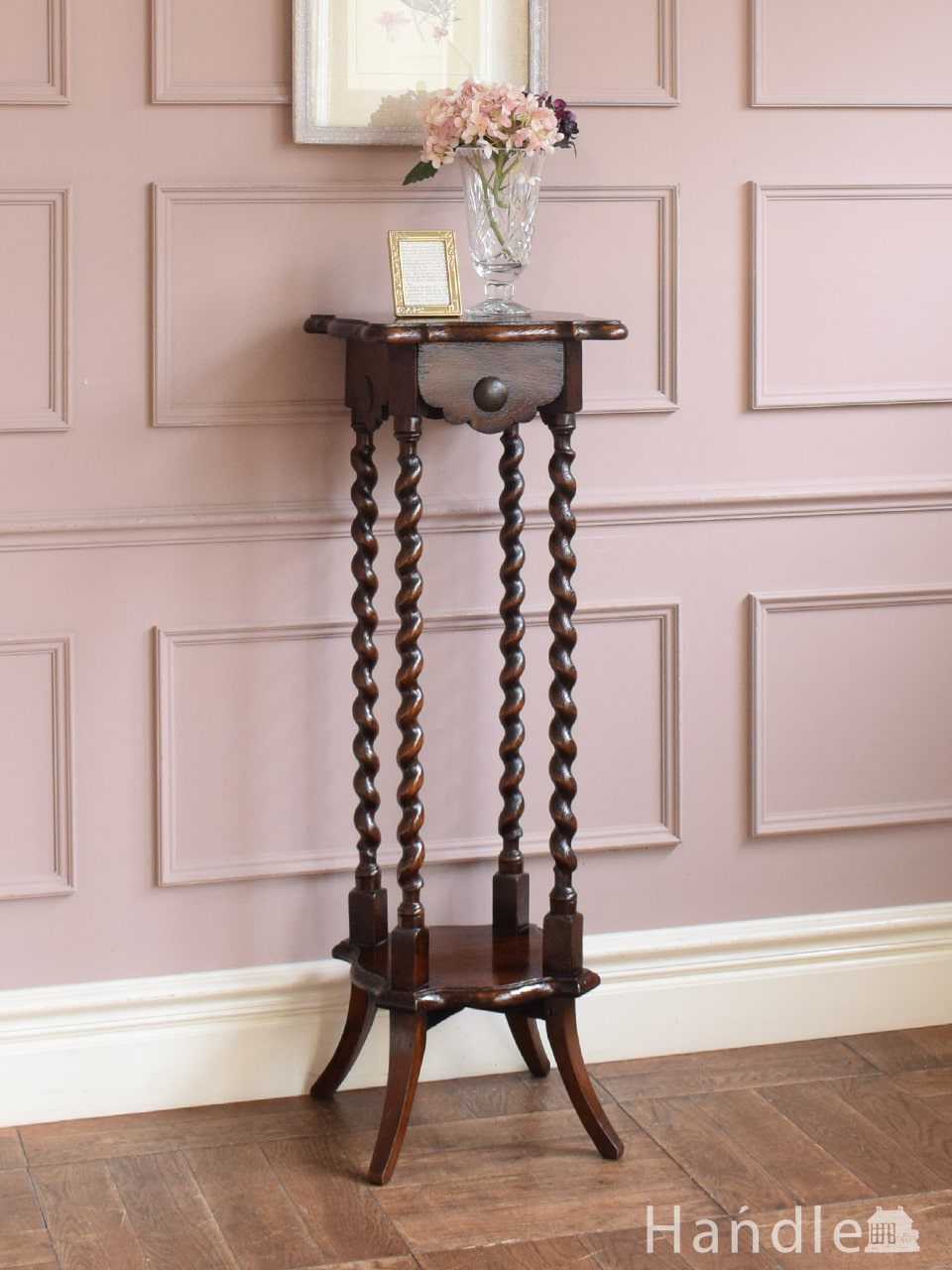 イギリスのおしゃれなアンティーク家具、背が高いマホガニー材の