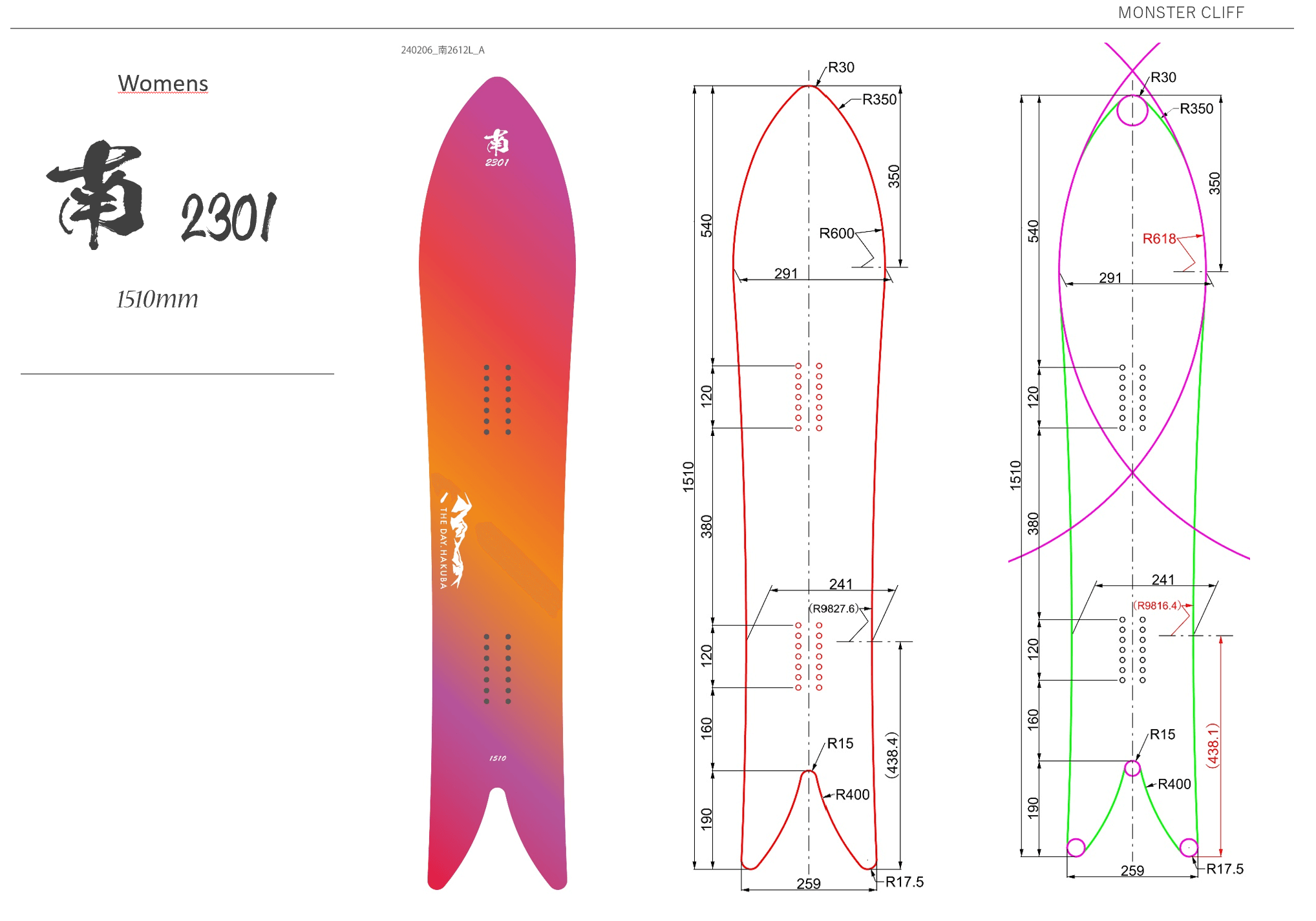 THE DAY HAKUBA Alps 157 2024モデル