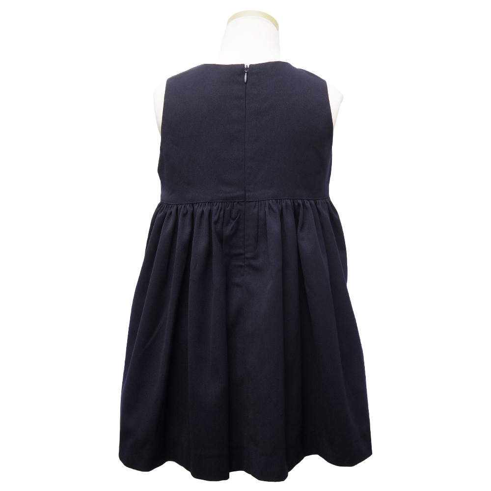 卒園卒業・入園入学・お教室・発表会などに 袖なしローズスモッキング