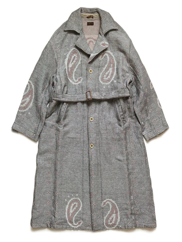 Kapital Rug paisley pattern linen wool dragging coat jacket – HARUYAMA
