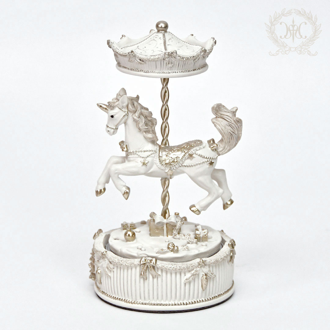 カルーセルユニコーンオルゴール｜クリスマス雑貨の通販 ハルモニア