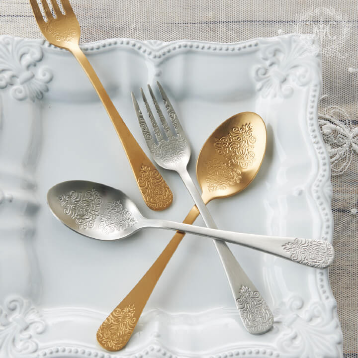 アラベスクティーフォークゴールド｜輸入食器・雑貨の通販 | 輸入雑貨