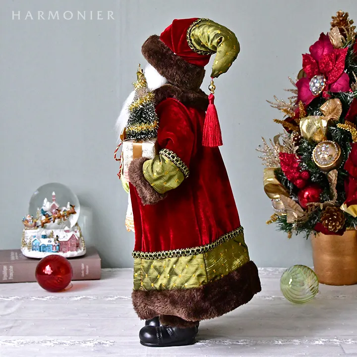 サンタクロースフィギュアレッド/ツリー＆プレゼント56cm｜クリスマス