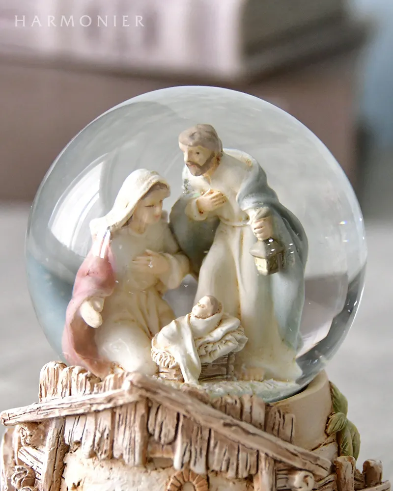 J*N様 ハルモニア スノードーム 子供と馬のオブジェ J*N様 ハルモニア