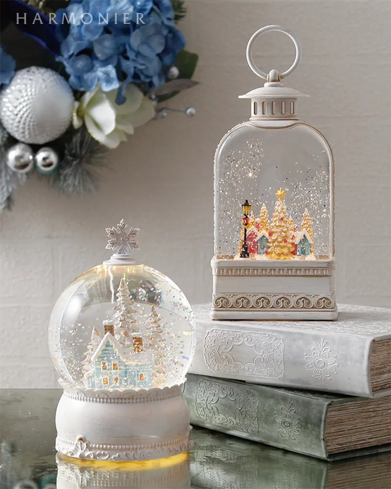 J*N様 ハルモニア スノードーム 子供と馬のオブジェ J*N様 ハルモニア