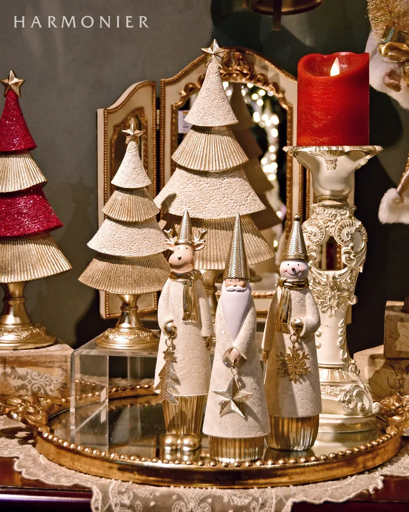 ウインターホワイトサンタオブジェ｜クリスマス雑貨の通販 ハルモニア