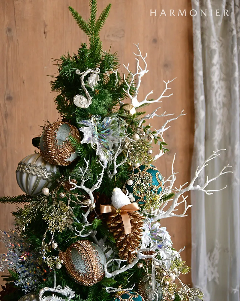 アクリルイリッドリーフオーナメント2コセット｜クリスマス雑貨の通販