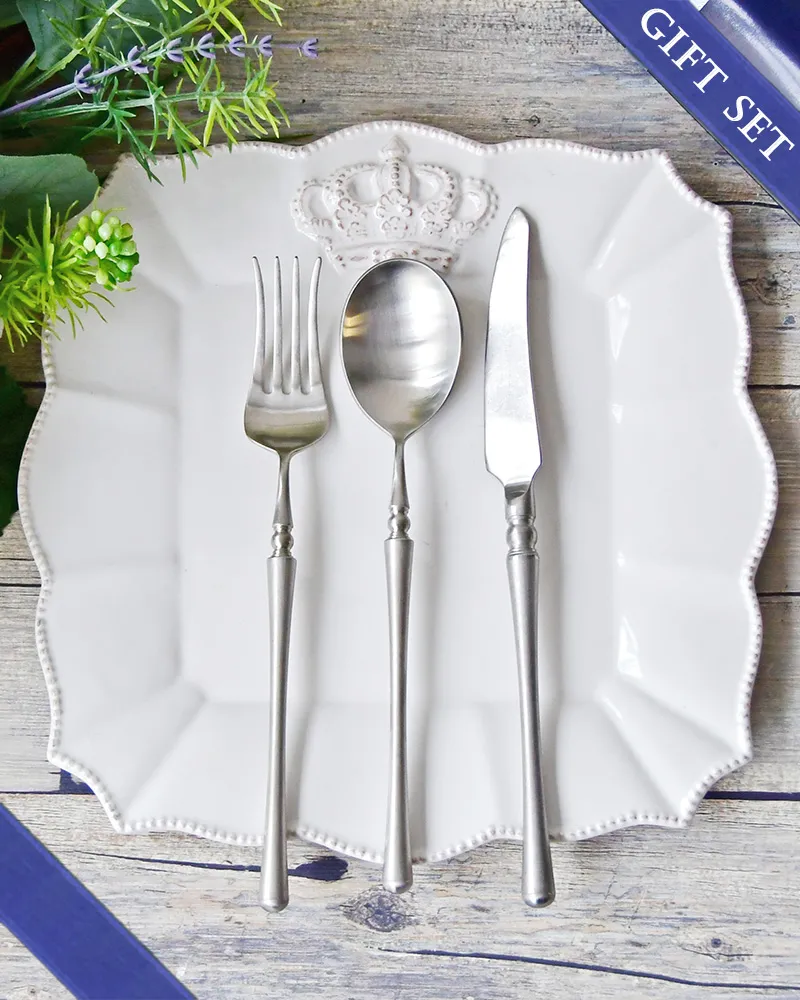 ディナーカトラリー2人用ギフトセット/シルバー（ナイフ・フォーク