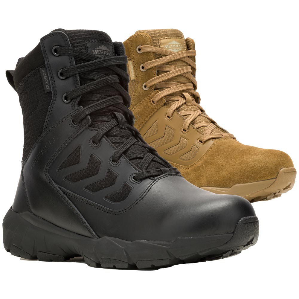 Merrell Fullbench Tall WP Tactical Boot: Coyote & Black