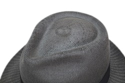 送料無料】シルク100% 日本製 ツマミ型 サーモ メンズ ハット (グレー