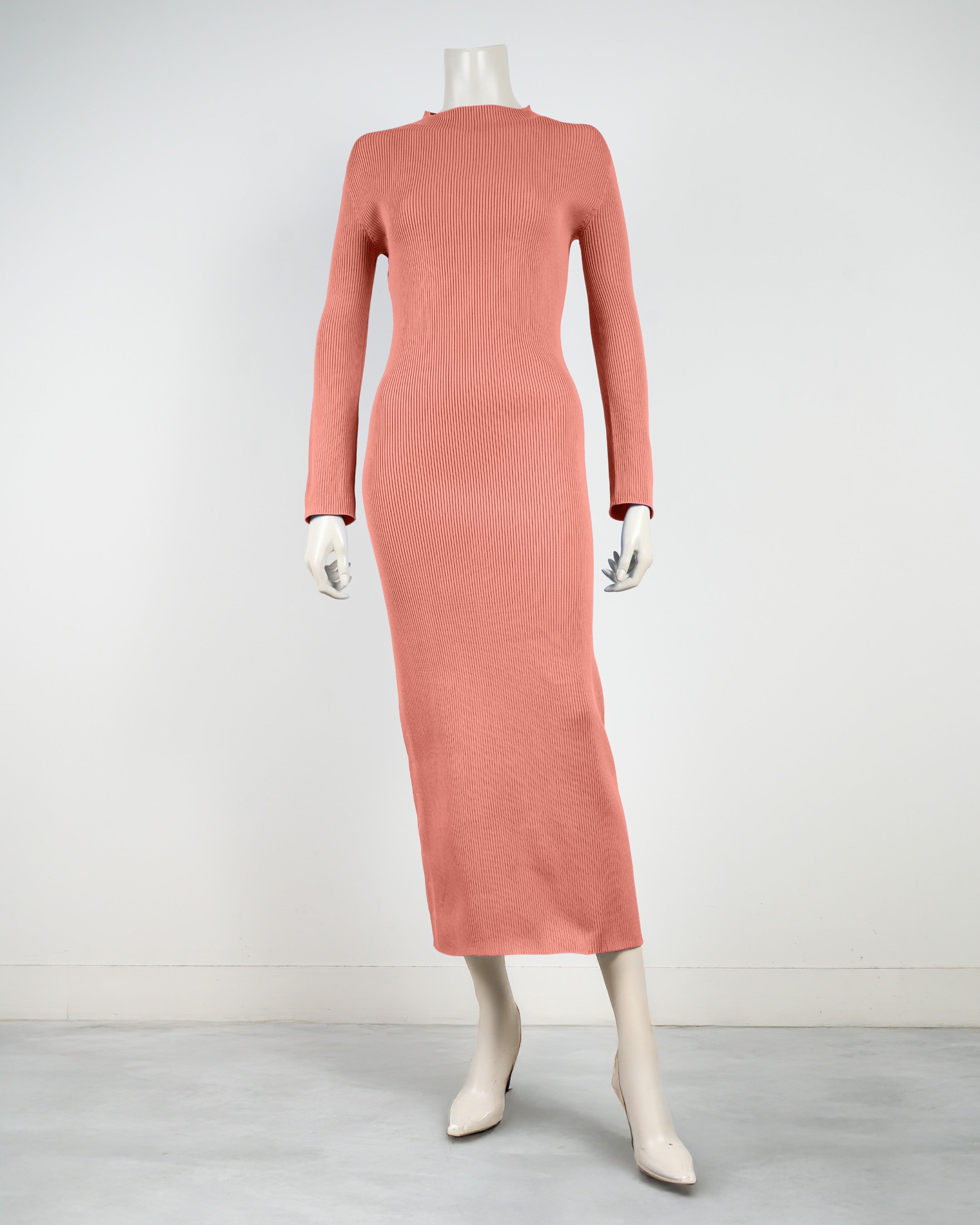 オーダーメイド】 長袖タイトワンピース ホールガーメント 56色 ニット