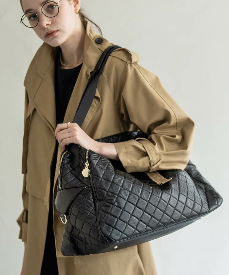 Loche Quilted Boston Bag ロシェキルティングボストン LLサイズ【第2