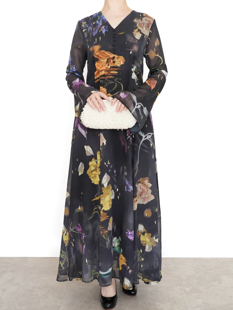 Ameri VINTAGE（アメリ ヴィンテージ）UND SCAN FLOWER DRESS