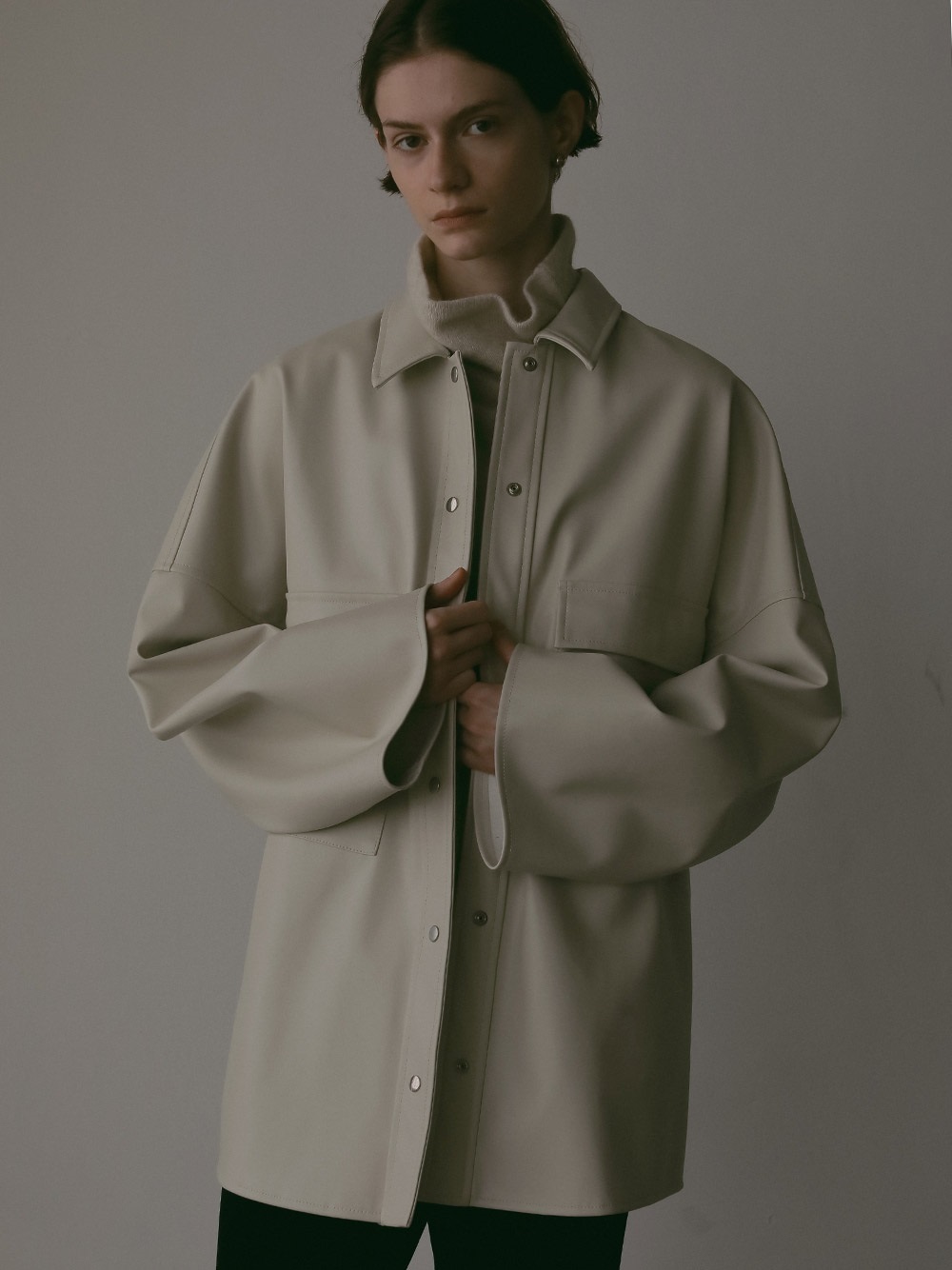 合皮ビッグCPOジャケット | Jacket | HER. Online Store