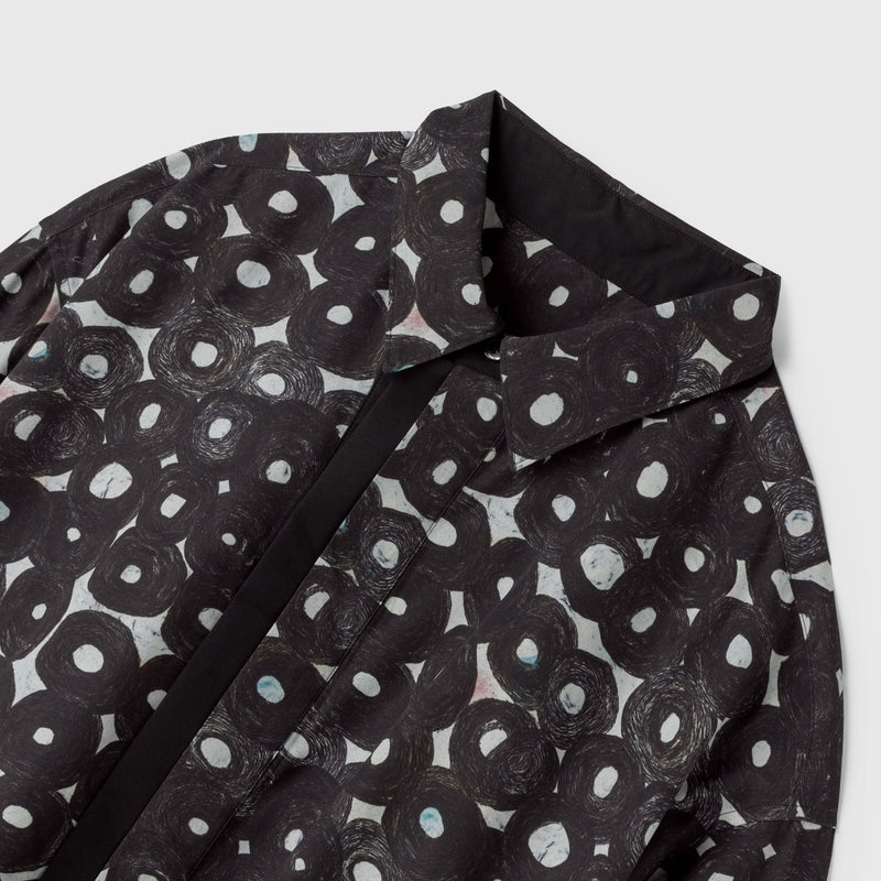 ラッセルノ 長袖シャツ 黒 プリントデザイン ラッセルノ グラフィック