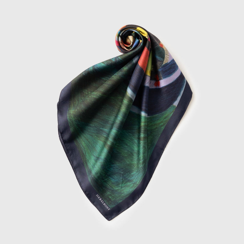 シルクスカーフ「ヴェネチアのフルーツ船」 – HERALBONY