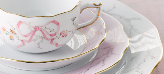 エデン・シンプル・ローズドラジェ] デザートプレート