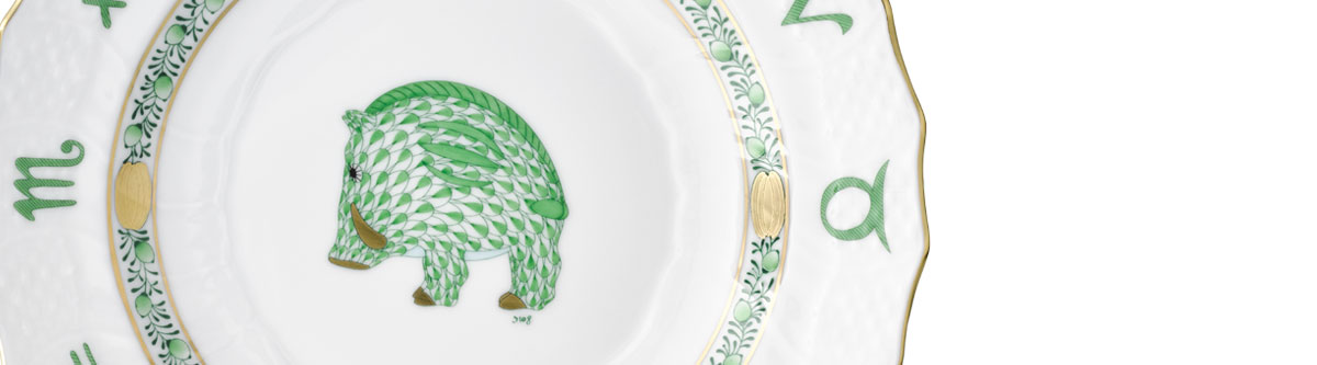 ヴィクトリア・プレーン] 干支小筺・いのしし