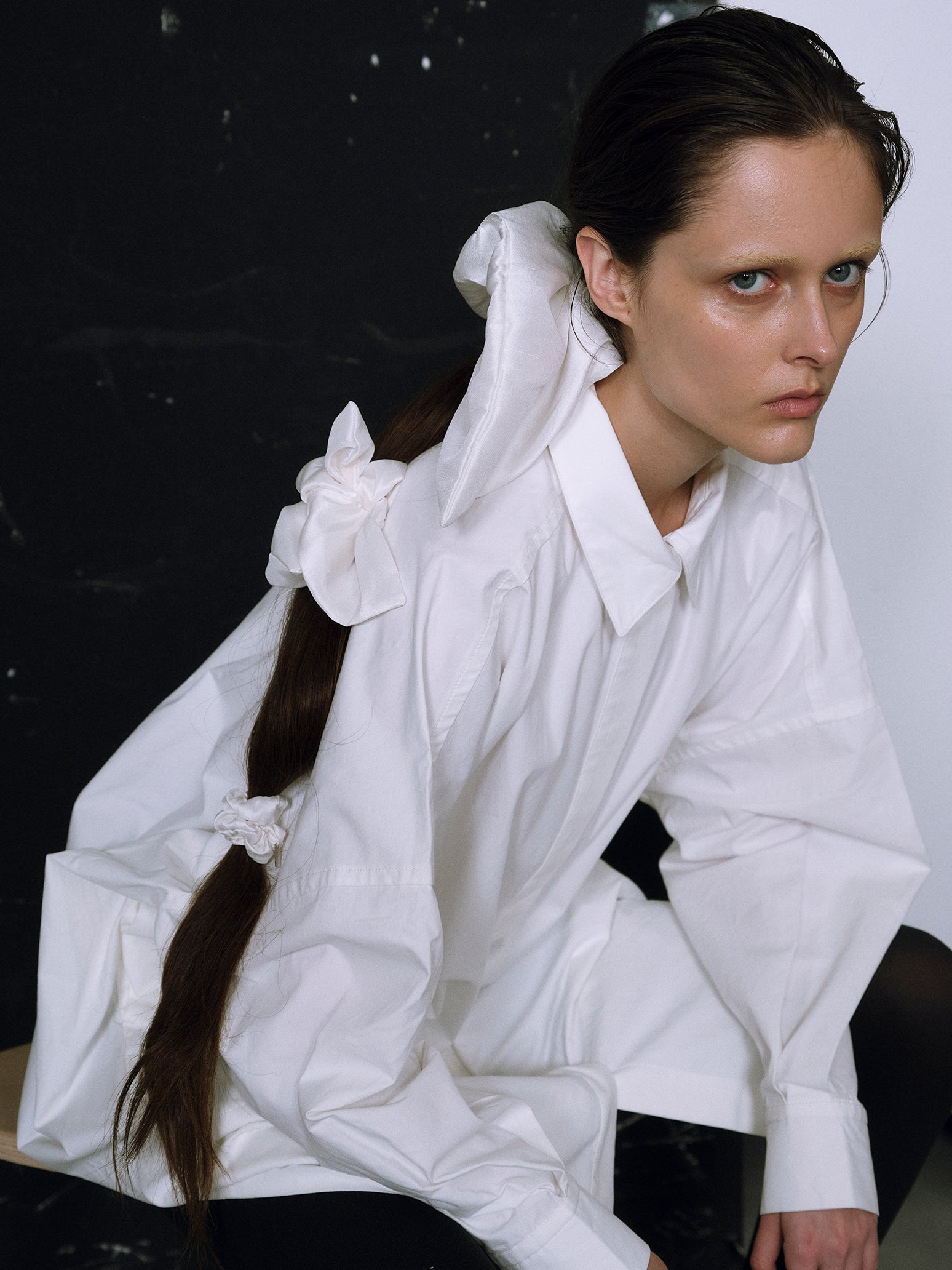 PRE ORDER】Silk Square Medium Scrunchie – heyep