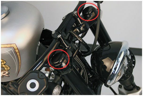 Cult Werk スポーツスター フォークカバーキット 6ピース 49mm用