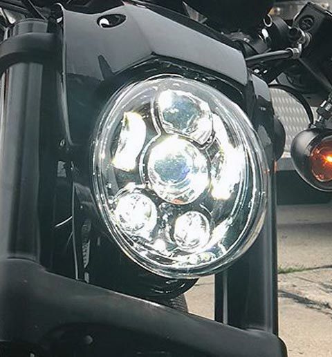 HogWorkz V-Rod クロームLED ヘッドライト |ハーレーパーツ専門店 HDパーツ
