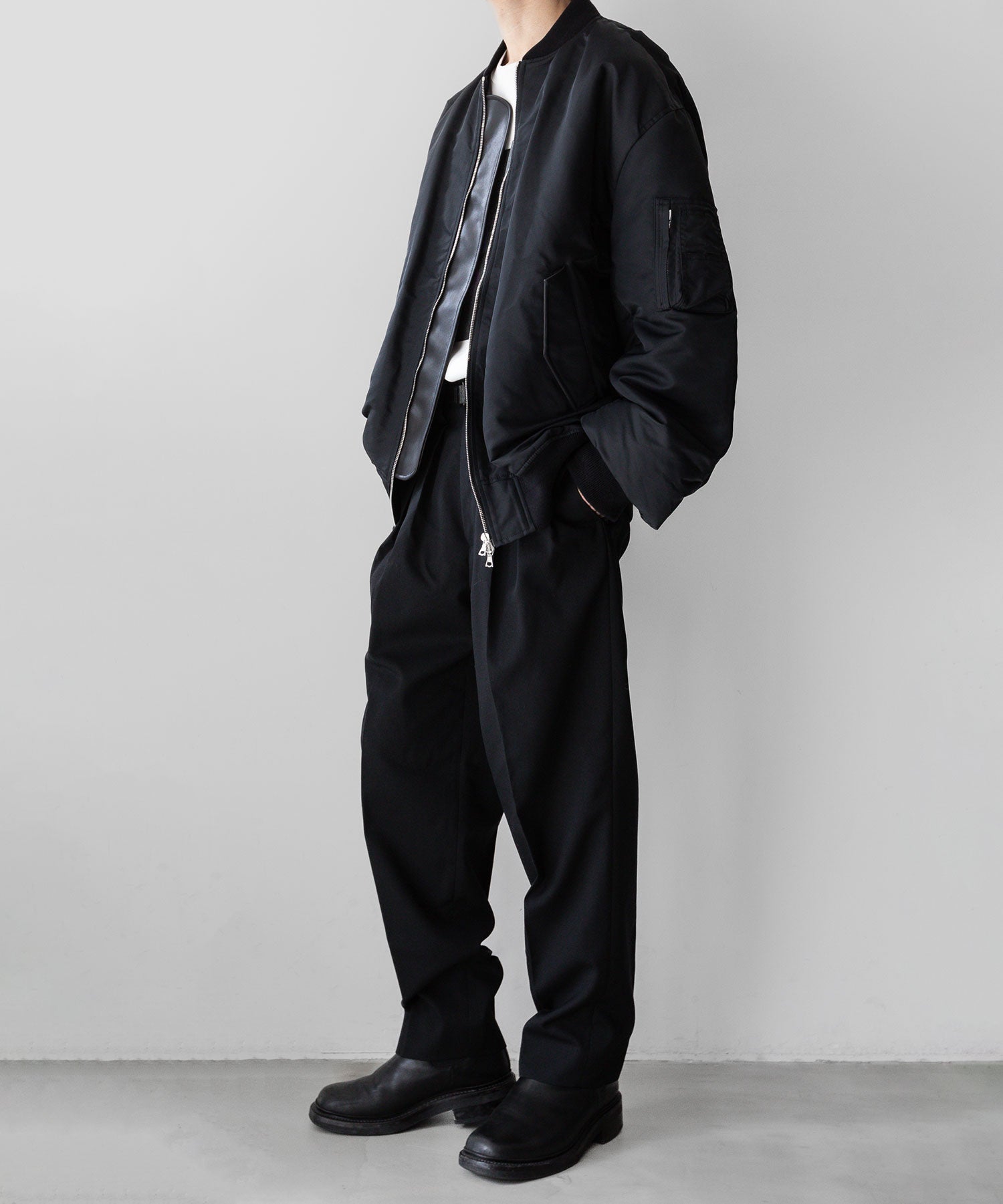 stein DOUBLE WIDE TROUSERS BLACK S 【公式通販】