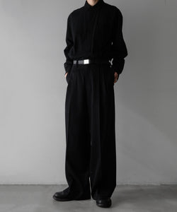 ssstein / シュタイン】LONG WIDE TROUSERS - BLACK | 公式通販サイト