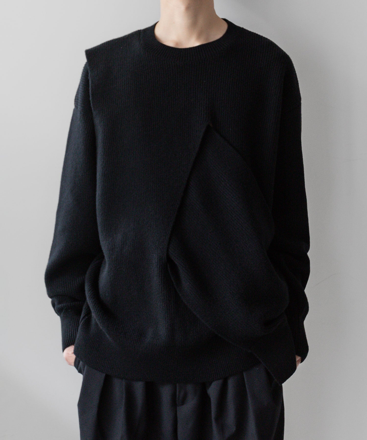 stein / シュタイン】CROSSOVER KNIT LS - BLACK | 公式通販サイト