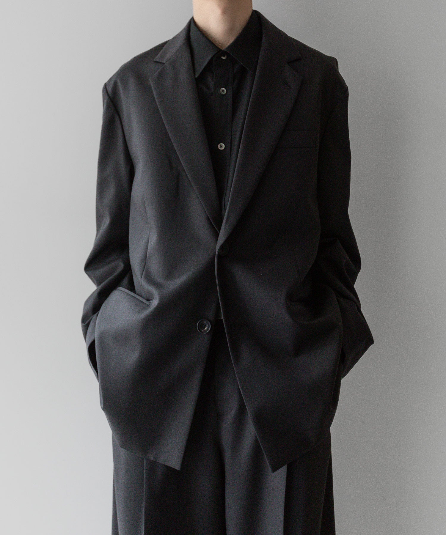 stein / シュタイン】OVERSIZED SINGLE BREASTED JACKET - DARK